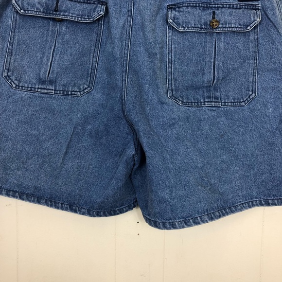 Vintage 90s Dickies Denim 6” Carpenter Shorts Sz 44 - Picture 10 of 11